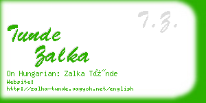 tunde zalka business card